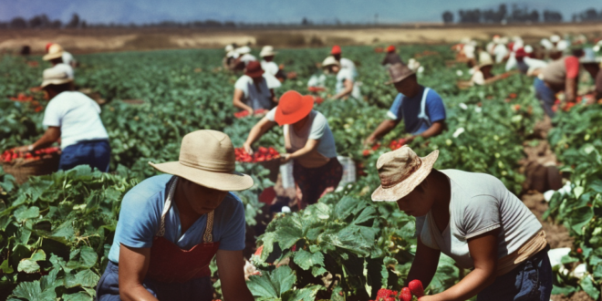 hispanic_men_and_women_picking_strawberries